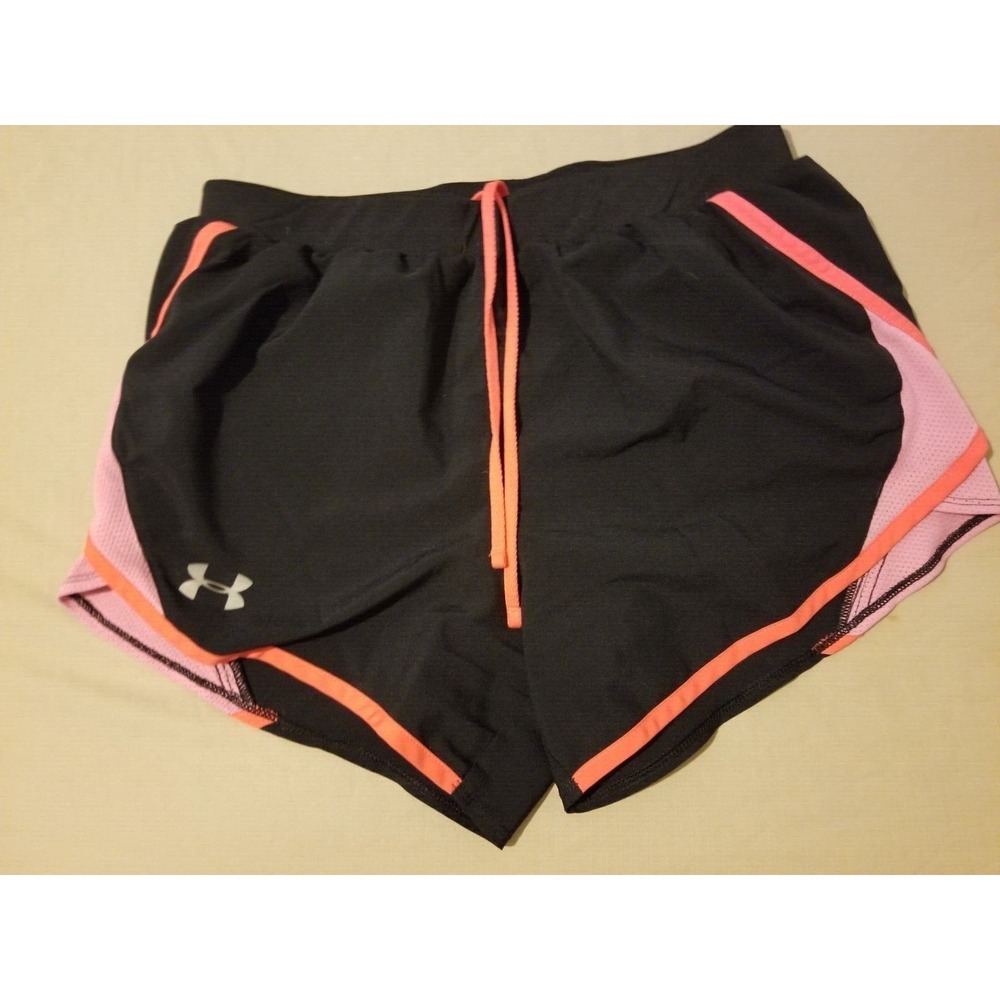Womens Under Armour Shorts XS Black Athletic Gym Workout